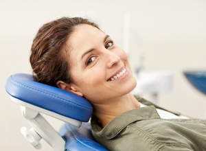 smiling dental patient