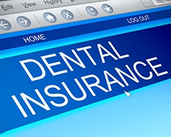 Dental insurance information in internet browser