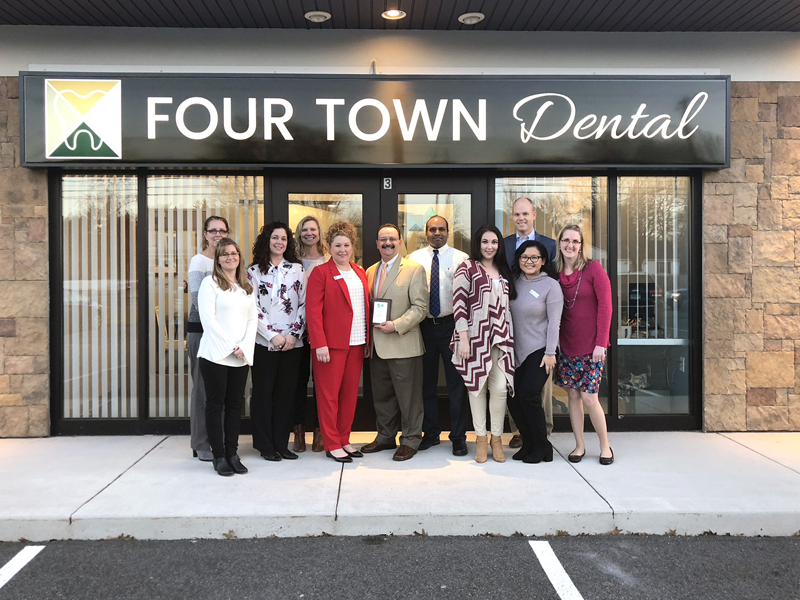 Four Town Dental in front of office
