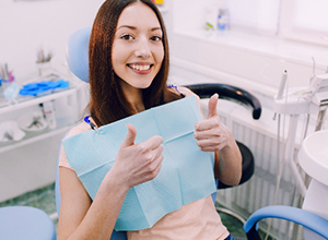 satisified dental patient