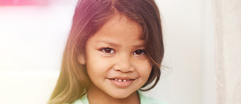 young girl smiling