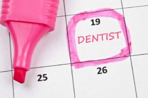 dental appointment on calendar